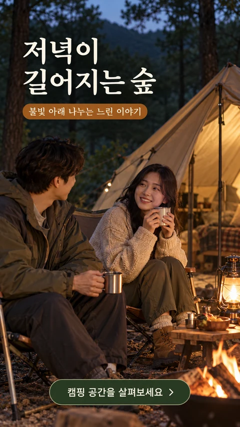 저녁이 길어지는 숲