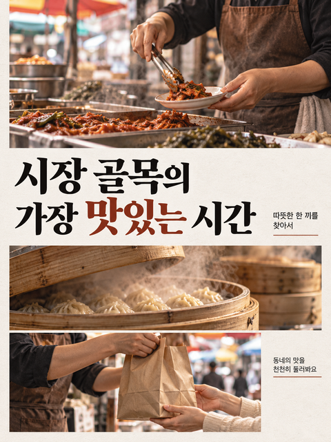 시장 골목의 가장 맛있는 시간